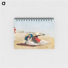 アートメモ帳-East Hampton Beach, Long Island - ウィンスロー ホーマー Memo.