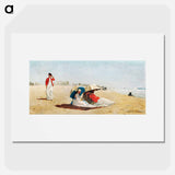 East Hampton Beach, Long Island - Winslow Homer Poster.