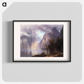 アートポスター-Scene in the Sierra Nevada - アルバート ビアスタット Poster.
