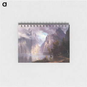 アートメモ帳-Scene in the Sierra Nevada - アルバート ビアスタット Memo.