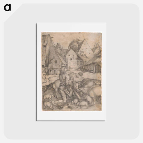 アートポストカード-The lost son - アルブレヒト デューラー Postcard.