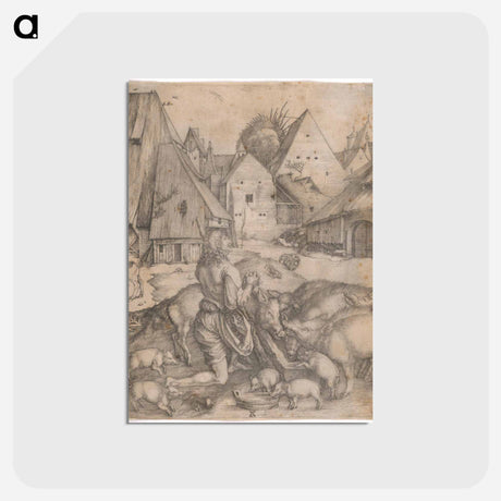 アートポストカード-The lost son - アルブレヒト デューラー Postcard.