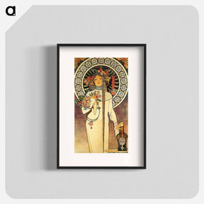 アートポスター-Art Nouveau illustration - アルフォンス ミュシャ Poster.