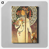 Art Nouveau illustration - Alphonse Mucha Canvas.