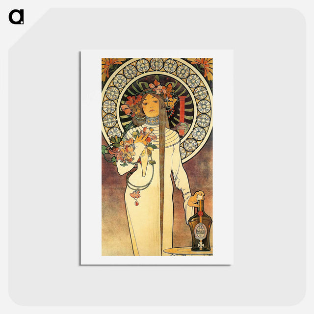 アートポストカード-Art Nouveau illustration - アルフォンス ミュシャ Postcard.