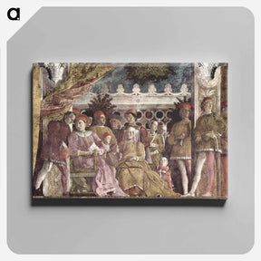 アートパネル-The court of the Gonzaga - アンドレア マンテーニャ Canvas.