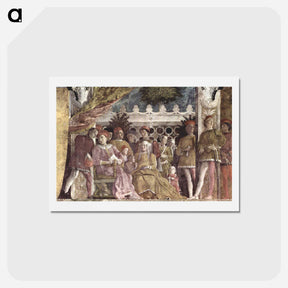 アートポストカード-The court of the Gonzaga - アンドレア マンテーニャ Postcard.