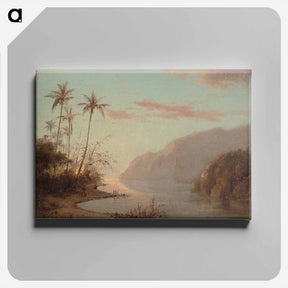 アートパネル-A Creek in St. Thomas (Virgin Islands) - カミーユ ピサロ Canvas.