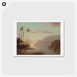 アートポストカード-A Creek in St. Thomas (Virgin Islands) - カミーユ ピサロ Postcard.