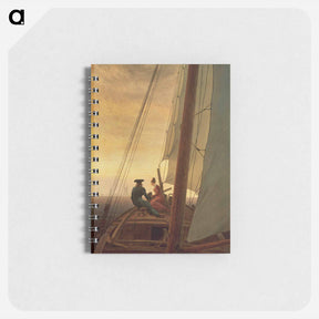 アートメモ帳-On Board a Sailing Ship - カスパー ダーヴィト フリードリヒ Memo.