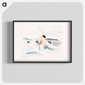 アートポスター-Three Figures in Water - チャールズ デムス Poster.