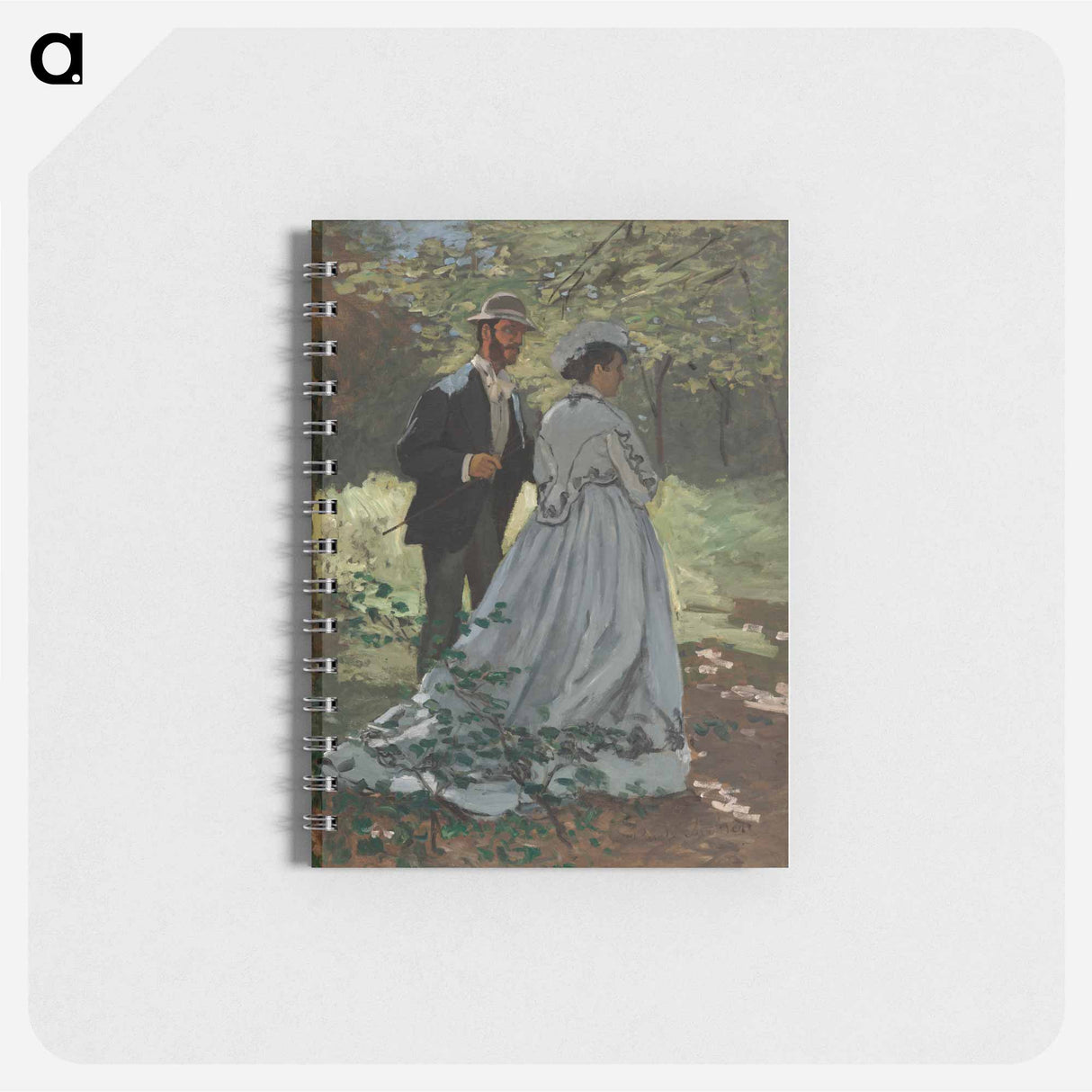 Bazille and Camille (Study for "Déjeuner sur l'Herbe") - クロード モネ Memo.