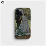 Bazille and Camille (Study for "Déjeuner sur l'Herbe") - クロード モネ Phone Case.