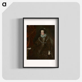 アートポスター-Queen Isabella of Spain wife of Philip IV - ディエゴ ベラスケス Poster.