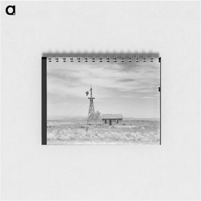 アートメモ帳-Deserted dryland farm in the Columbia Basin - ドロテア ラング Memo.