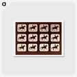 アートポストカード-The Amble: One Stride in Eleven Phases
 - エドワード マイブリッジ Postcard.