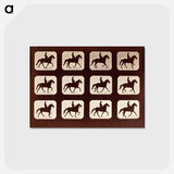 アートポストカード-The Amble: One Stride in Eleven Phases
 - エドワード マイブリッジ Postcard.