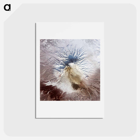 アートポストカード-Pyroclastic Flow Remnants, Shiveluch Volcano
 - 上空からの地球 Postcard.