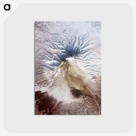 アートポストカード-Pyroclastic Flow Remnants, Shiveluch Volcano
 - 上空からの地球 Postcard.
