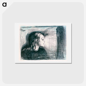 アートポストカード-The Sick Child I - エドヴァルド ムンク Postcard.