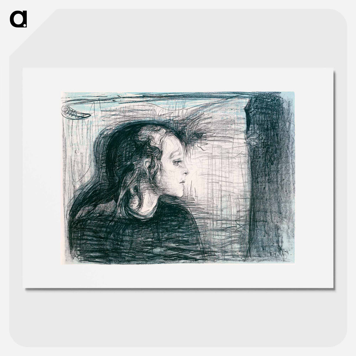 アートポスター-The Sick Child I - エドヴァルド ムンク Poster.