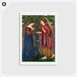 アートポストカード-The Annunciation - エドワード バーン ジョーンズ Postcard.