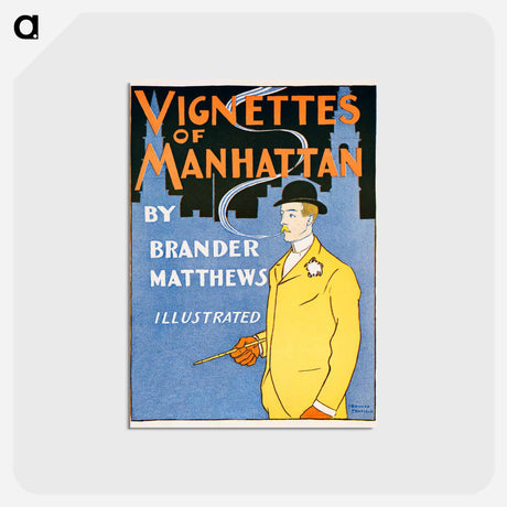 アートポストカード-Vignettes of Manhattan - エドワード ペンフィールド Postcard.