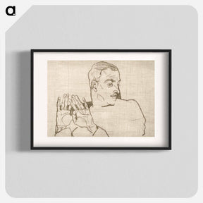 アートポスター-Portrait of Arthur Roessler - エゴン シーレ Poster.