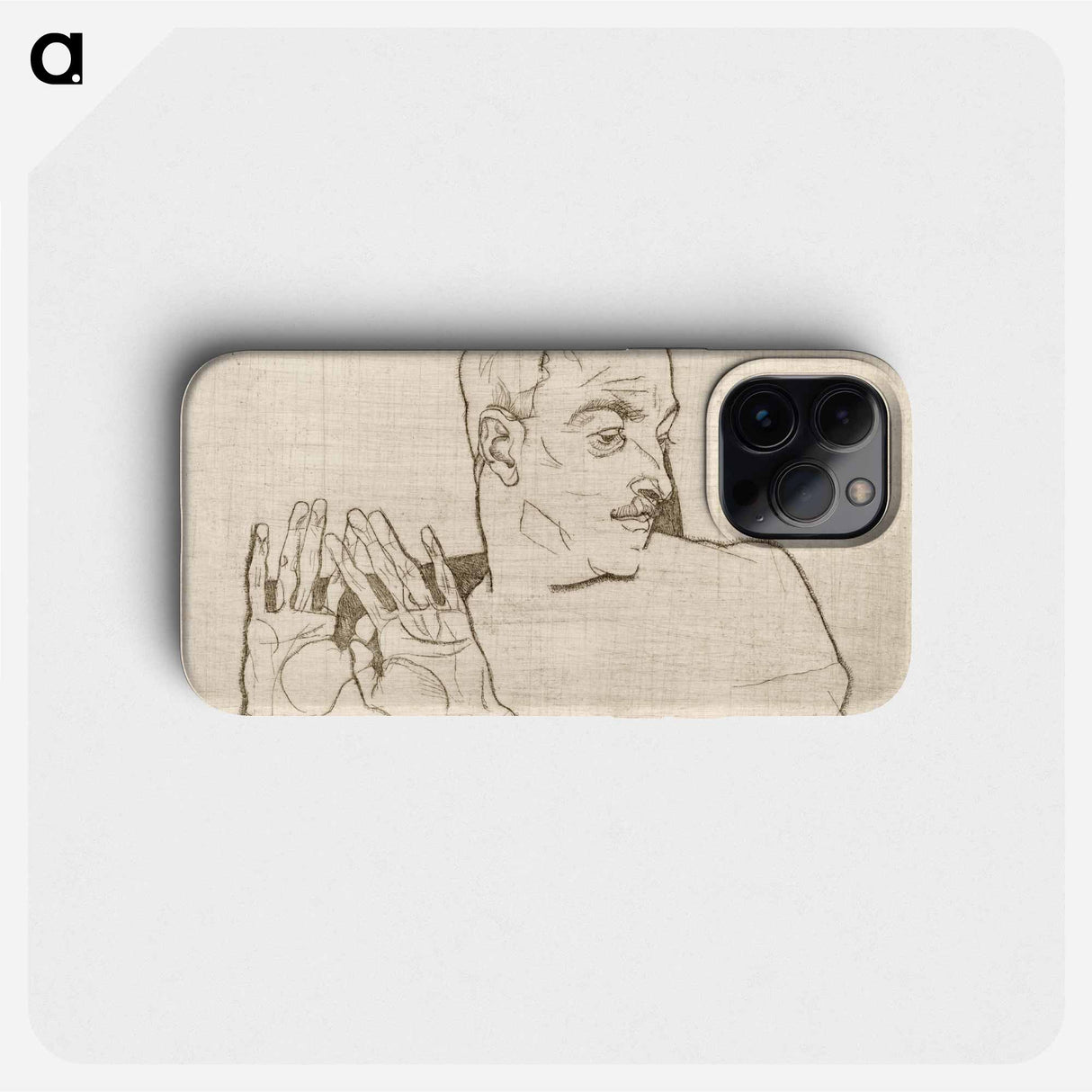 Portrait of Arthur Roessler - Egon Schiele Phone Case.