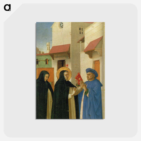 アートポストカード-Coronation of the Virgin (detail) - フラ アンジェリコ Postcard.