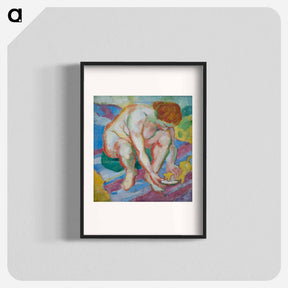 アートポスター-Nude with cat - フランツ マルク Poster.
