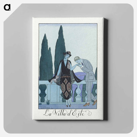 アートパネル-La Villa d'Este - ジョージ バービエ Canvas.