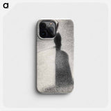 A Woman Fishing - Georges Seurat Phone Case.