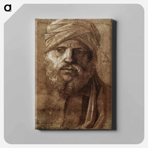 アートパネル-Man with a Turban - ジョヴァンニ ベッリーニ Canvas.