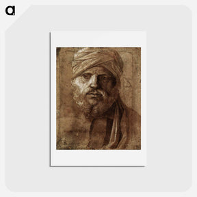 アートポストカード-Man with a Turban - ジョヴァンニ ベッリーニ Postcard.