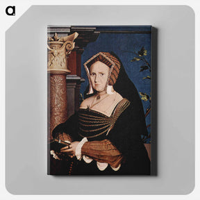 アートパネル-Portrait of Mary Wotton, Lady Guildenford - ハンス ホルバイン Canvas.