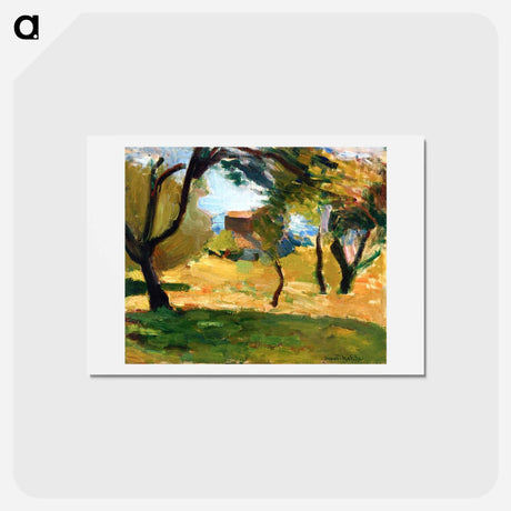 アートポストカード-Corsican Landscape - アンリ マティス Postcard.