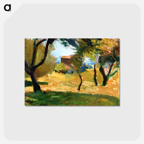 アートポストカード-Corsican Landscape - アンリ マティス Postcard.