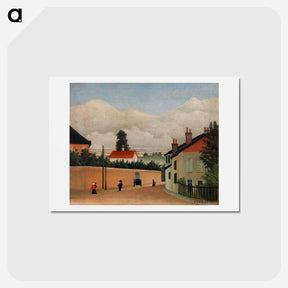 アートポストカード-Outskirts of Paris - アンリ ルソー Postcard.