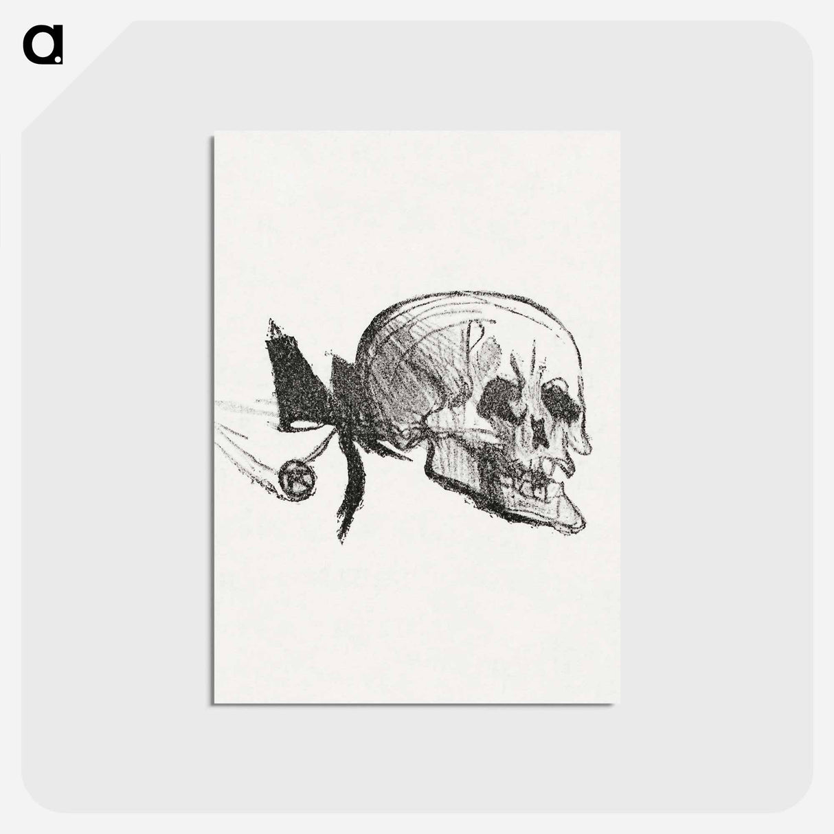 アートポストカード-Tailpiece from Au Pied du Sinaï - アンリ ド トゥールーズ ロートレック Postcard.