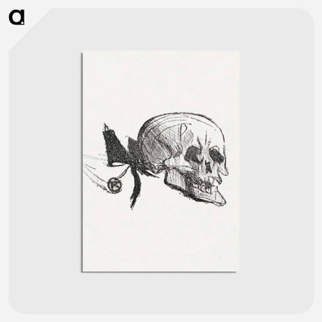 アートポストカード-Tailpiece from Au Pied du Sinaï - アンリ ド トゥールーズ ロートレック Postcard.