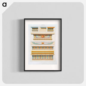 アートポスター-Cornice Decorations from Egyptian Art
 - エジプト美術史 Poster.