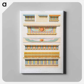アートパネル-Cornice Decorations from Egyptian Art
 - エジプト美術史 Canvas.