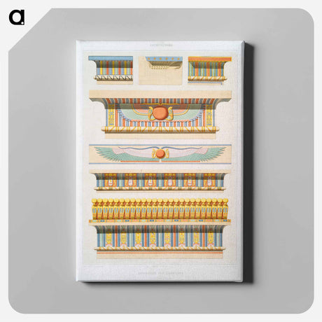 アートパネル-Cornice Decorations from Egyptian Art
 - エジプト美術史 Canvas.