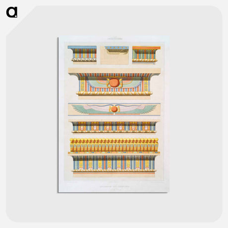 アートポストカード-Cornice Decorations from Egyptian Art
 - エジプト美術史 Postcard.