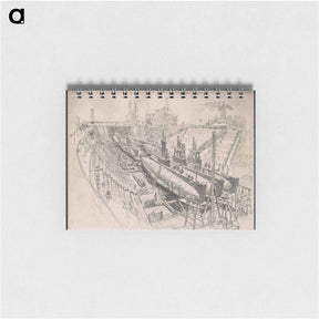 アートメモ帳-Submarines in Drydock
 - ジョセフ ペネル Memo.