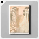 アートパネル-Lady waits for her beloved knight - モーリス ドニ Canvas.