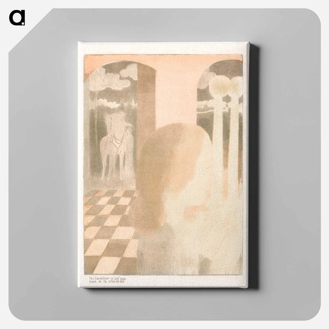 アートパネル-Lady waits for her beloved knight - モーリス ドニ Canvas.