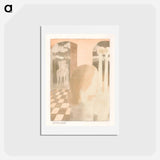 アートポストカード-Lady waits for her beloved knight - モーリス ドニ Postcard.