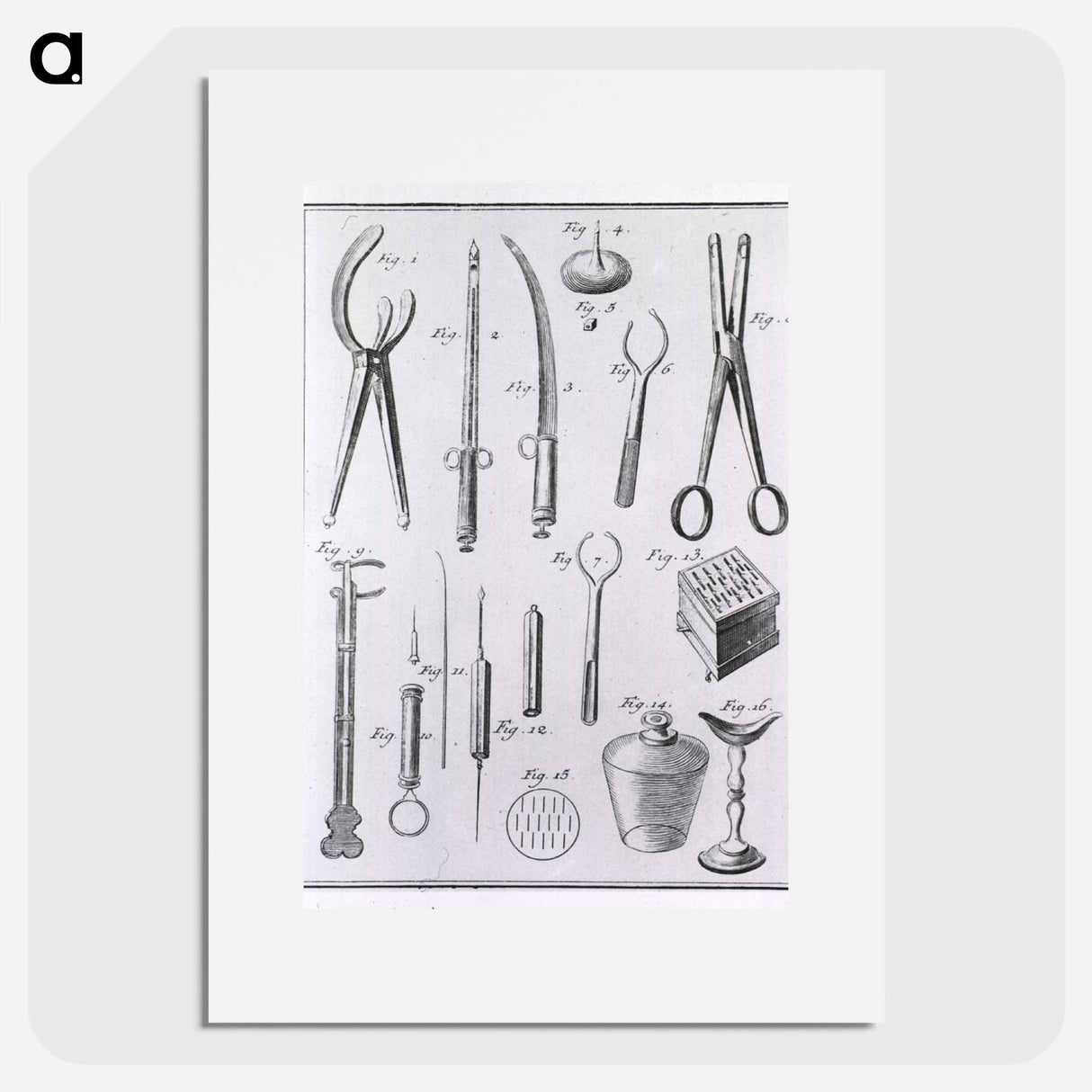 アートポスター-Bloodletting Instruments
 - 国立医学図書館 Poster.